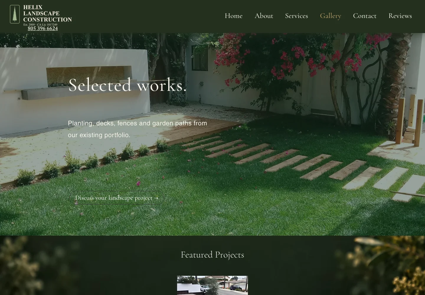 After Helix gallery page, captured from the actual website