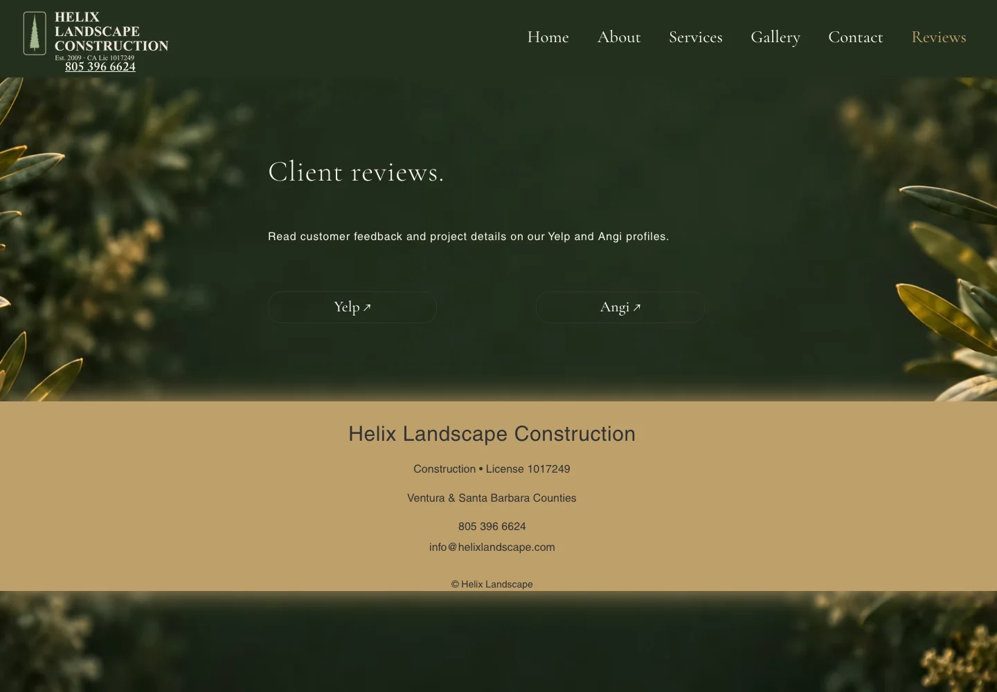 The refreshed Helix Reviews page