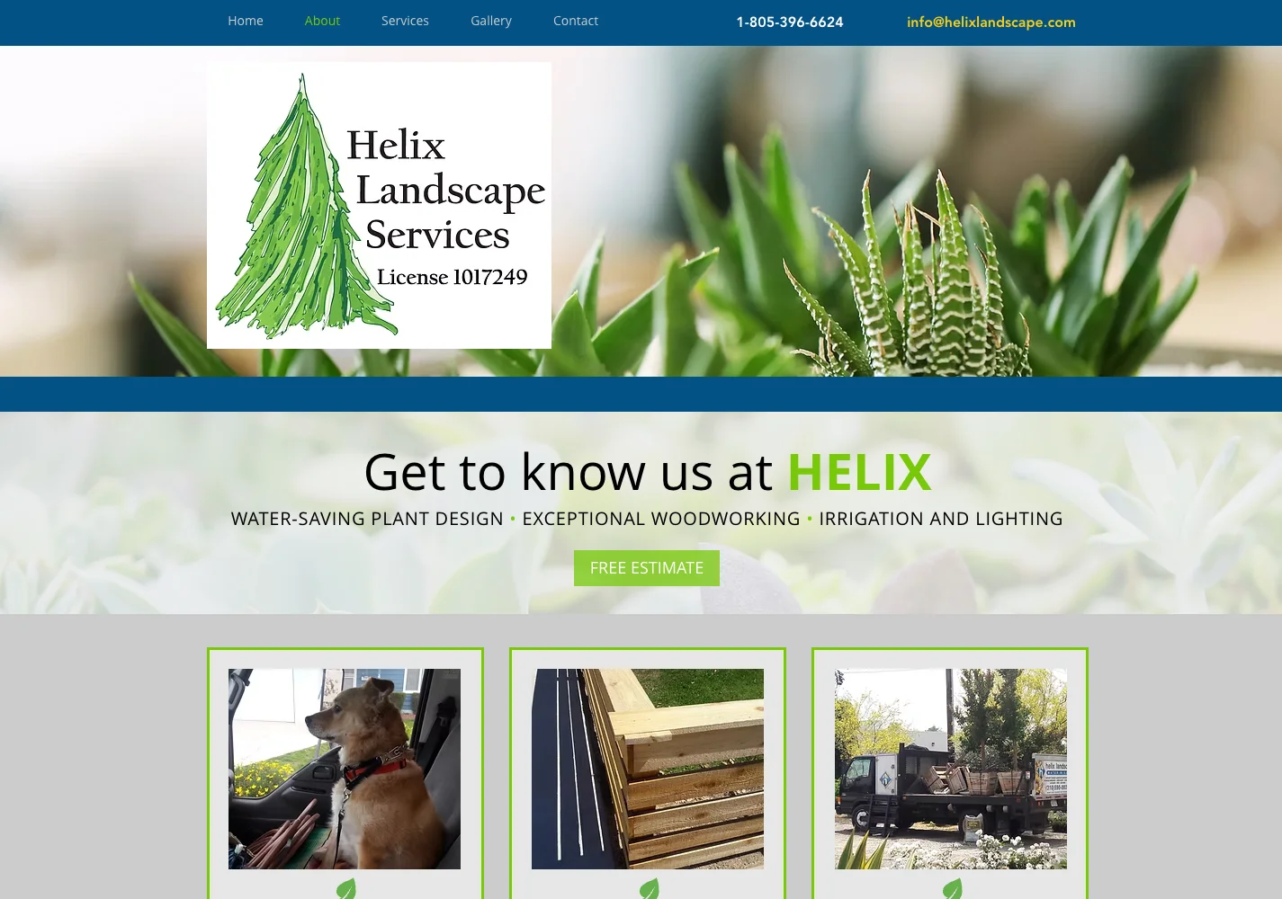 Before Helix about page, captured from the actual website