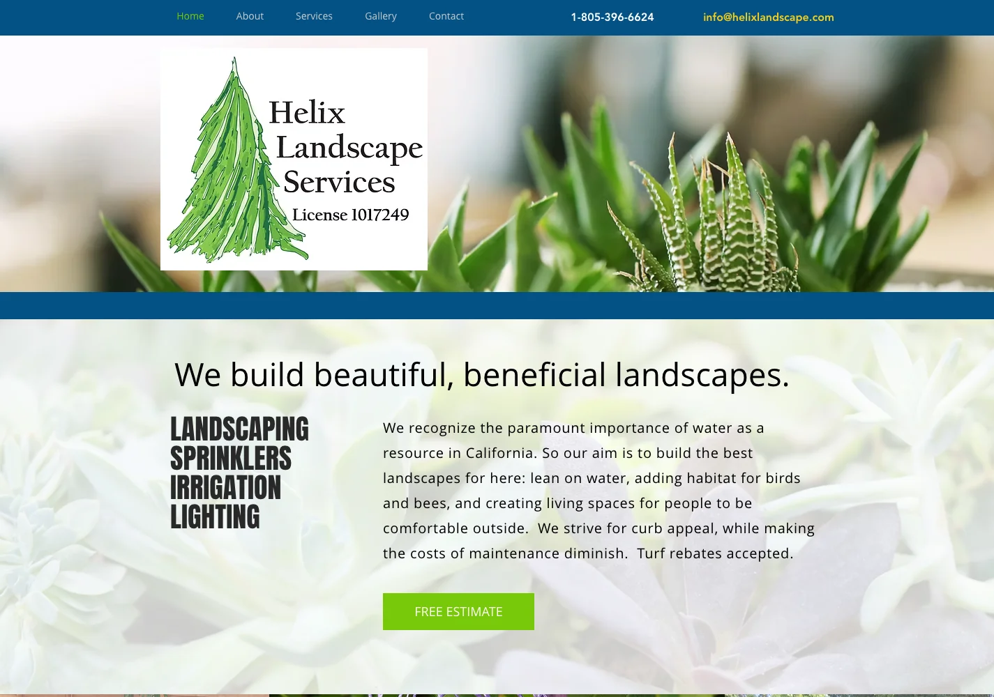 Before Helix home page, captured from the actual website